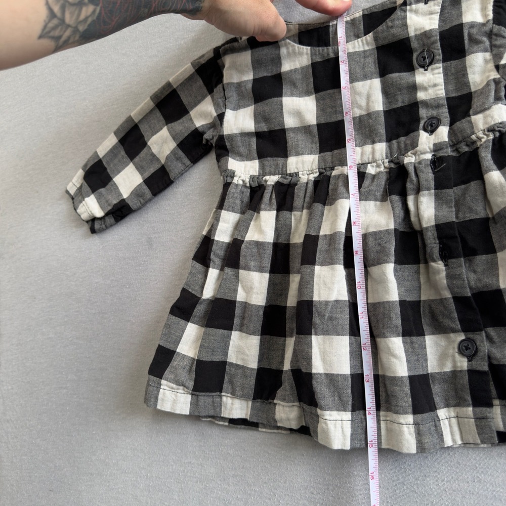Tea Collection Plaid Flannel Dress‎ & Bloomers Set 12-18 Months Outfit - Picture 13 of 13